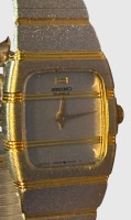 Auktion 376<br>DAU Quartz "Seiko" Werk l&auml;uft, Stahlband, 2x1,6 cm