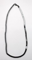 Auktion 376<br>Halskette, H&auml;matit, ca. L-40cm