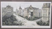 Auktion 376<br>Hollzstich, Ansicht der Kaiser-Wilhelmstra&szlig;e in Breslau, ger./Glas, RG 21 x 26cm