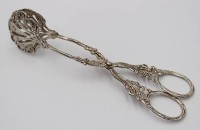 Auktion 376<br>Geb&auml;ckzange, 800er Silber, 39,8gr., ca. L-16,5cm