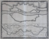 Auktion 376<br>Kartenstich, &bdquo;Brema cum Situatione circumiacente&ldquo; (Bremen mit der umliegenden Situation), Erik J&ouml;nsson Dahlberg (1625-1703), ger./Glas, RG 45 x 49cm