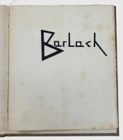Auktion 376<br>Mappe &uuml;ber Ernst Barlach von  Ernst Heinz Vo&szlig;, L&uuml;beck 1930 mit Aufsatz &uuml;ber ihn, einigen Fotos und einigen Zeichnungen seiner Werke, wohl Kunststudent?