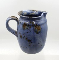 Auktion 376<br>Keramikkrug in Blau, Anette Ody, 60/70er Jahre, ca. H-17cm