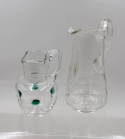 Auktion 376<br>2x div. Sahne-Milchk&auml;nnchen, um 1920, ca. H-17cm u. H-12cm