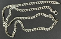 Auktion 376<br>lange Herren Halskette, Silber-925-, L-62 cm, 28,59 gr
