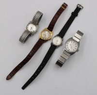 Auktion 376<br>4x div. Vintage-Damen-Armbanduhren,  2x Werke laufen (Certina, Junghans)