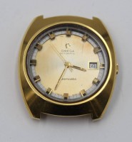 Auktion 376<br>vintage Armbanduhr, Omega Seamaster Automatik,  Werk l&auml;uft an, ohne Band, ca. 4,3 x 4cm