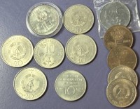 Auktion 376<br>DDR M&uuml;nzen, 2x 20 Mark, 5x 10 Mark, 5x 5 Mark