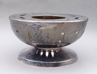Los 4018 <br>Stövchen versilbert, BW.KS. H. 7,5cm, D. 14cm