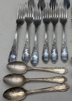 Auktion 376<br>26 Teile versilb. Besteck, 26 Teile, 100 Auflage