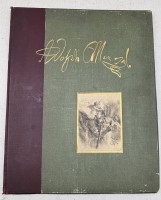 Auktion 376<br>Grossbildband Adolf Menzel, reich illustriert, Seiten tw. lose, 46x37 cm