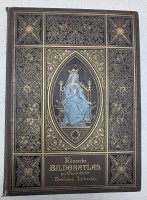 Auktion 376<br>Bilderatlas zur Geschichte der deutschen Literatur, um 1886, reich illustriert, gut erhalten, 42x31 cm