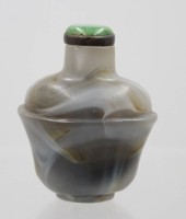 Auktion 376<br>antike chinesische Schnupftabakflasche (Snuff Bottle), wohl Achat, ca. H-6,5cm