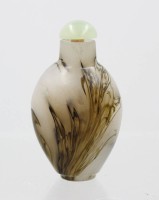 Auktion 376<br>chinesische Schnupftabakflasche, wohl Glas, ca. H-8cm