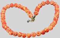 Auktion 376<br>Schaumkoralle Halsband mit Silberschliesse-925-, L-max. 48 cm, 39,2 gr.