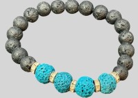 Auktion 376<br>Schaumkoralle Zugarmband, grau/blau, 11,16 gr