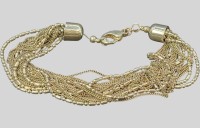 Auktion 376<br>vielreihiges Silber-Armband, L-20 cm, ein Ende Haken gel&ouml;st, 20,16 gr