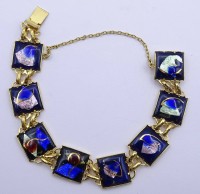 Los 5003 <br>Armband, Metall emailliert, L. ca. 19 cm, B. 1,5 cm