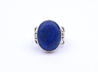 Los 5016 <br>Lapislazuli Silber Ring, 7,1g., RG 53