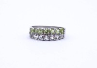Los 5027 <br>Silber Ring mit Farbsteinen, 3,4g., Sterling Silber 0.925, RG 58