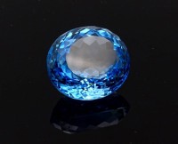 Los 5035 <br>Blautopas 40,87ct., oval facc., 19x12,4x21,5mm