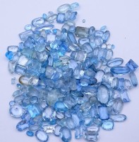 Los 5036 <br>Konvolut Aquamarine / Blautopase zus.ca. 1193ct. (mit T&uuml;te gewogen)