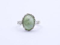 Los 5048 <br>Prehnit Ring, Sterling Silber 0.925, 4,8g., RG 59/60