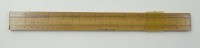 Los 11002 <br>Alter Rechenschieber, A. W. Faber, 55/99, mit Originalschachtel, 31 x 3,8 x 1,5 cm, Schachtel mit Altersspuren