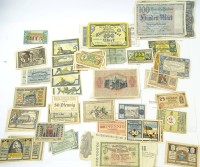 Los 15003 <br>Konvolut Notgeld 1917 - 22, ca. 100 St. aus div. Städten