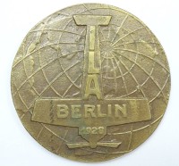Los 15010 <br>Bronzemedaille "ILA Berlin 1928", Ø 8,2 cm, 181 gr., mit Altersspuren