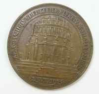 Los 15012 <br>Bronzemedaille auf die 100jahr-Feier der Befreiungshalle 1913, Kelheim, Ø 4,5 cm
