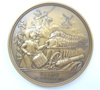 Los 15015 <br>Bronzemedaille 200 Jahre Französische Revolution, Kanonade von Valmy 1792, Gravuer: P. Lecuyer, Ø 7,5 cm, 232 gr.