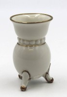 Los 1045 <br>Miniatur-Vase, Rosenthal, älter, Goldrand, H-7,7cm.