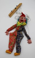 Los 7013 <br>Marionette, Pelham Puppets, Clown, ca. L-35cm.