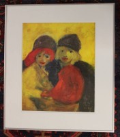 Los 13017 <br>Druck Emil Nolde, ger./Glas, RG 58 x 50,5cm.