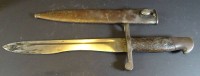 Auktion 339 / Los 7042 <br>Seitengewehr mit Metallscheide, Toledo, L-40 cm