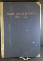 Los 13028 <br>Hans WILDERMANN (1884-1954) 