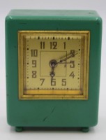 Auktion  / Los 78 <br>Eine Uhr als Spardose der Bezirkssparkasse Plauen. Uhr läuft , kein Schlüssel vorhanden .