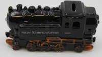 Auktion  / Los 99 <br>Spardose ,, Harzer Schmalspurbahnen '' aus Keramik