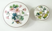 Los 1004 <br>2 Deckeldosen mit floralen Motiven, Villeroy &amp; Boch, Ø 12,5 und 5, H. 4 und 5 cm