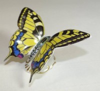 Los 1008 <br>Tischdeko "Schmetterling" Blaumarke, H-5 cm, B-8,5 cm