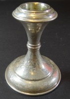 Los 4032 <br>kl. Kerzenhalter, Silber-900-, gut erhalten, H-9,5 cm, 76 gr.