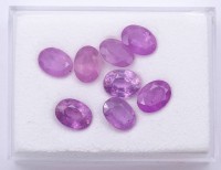 Los 5027 <br>8 pinkrote Rubine, zus. 17,2ct.
