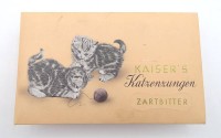 Los 10025 <br>Werbeschachtel Kaiser´s Katzenzungen - Kaffeegeschäft