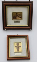 Auktion  / Los 13008 <br>2x kl. Bilder, Assisi, je gerahmt/Glas, RG 11 x 13cm und 10 x 8,5cm.