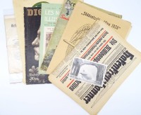 Los 14007 <br>Konvolut div. Hefte zwischen 1903-1944 und Postkarte, mit Altersspuren