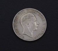 Los 15000 <br>Fünf Mark 1904 Wilhelm II Deutscher Kaiser König v. Preussen A, D. 38,0mm, 27,61g.