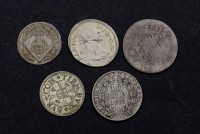 Los 15039 <br>5 antike Silber Münzen, zus. 7,52g.