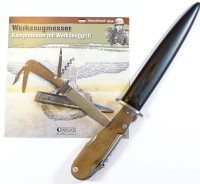 Los 16026 <br>Werkzeugmesser - Kampfmesser mit Werkzeuggriff mit Zertifikat - Sammleranfertigung