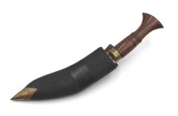 Los 11052 <br>Kukri, wohl Indien, anbei 1x Beimesser, L-28,5cm.